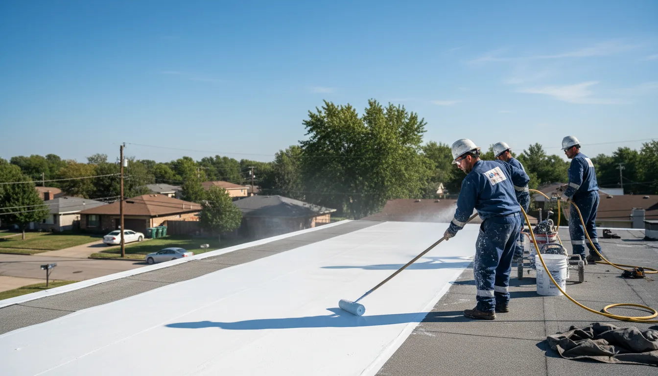Commercial roof coating in Brocton, NY near me